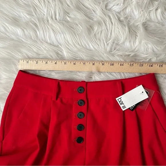 BAR 111 red pleated trousers red size 4 - Picture 8 of 9